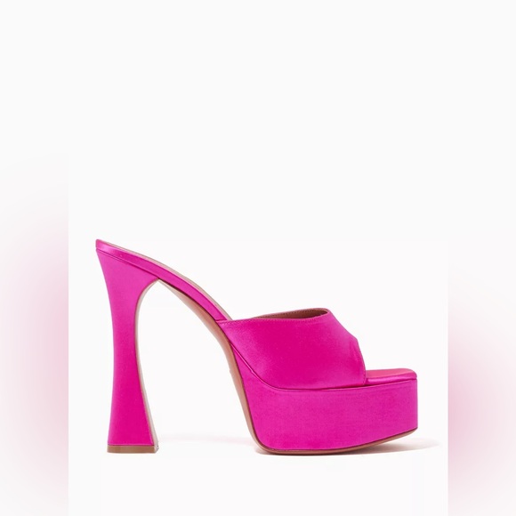 Amina Muaddi platform sandal heels - Picture 1 of 8